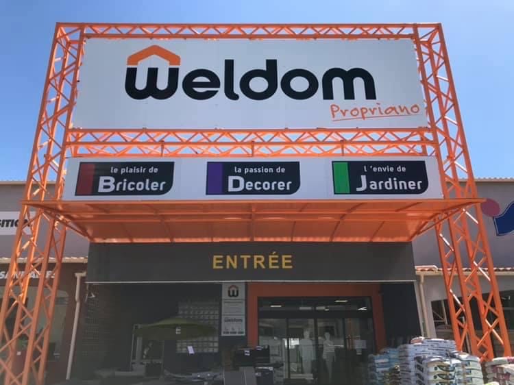 Réalisation de l’enseigne de Weldom Propriano